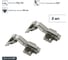 Петля мебельная Clip-on 3D с доводчиком 45° никель 2 шт. Lemax PROF 2pcs-M340-45 2
