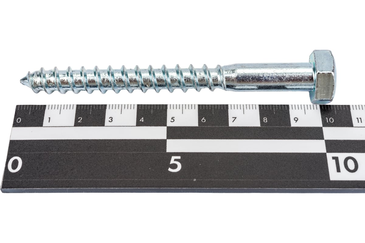 Сантехнический болт Стройбат оцинкованный DIN 571 10х100 15 шт 555 ...