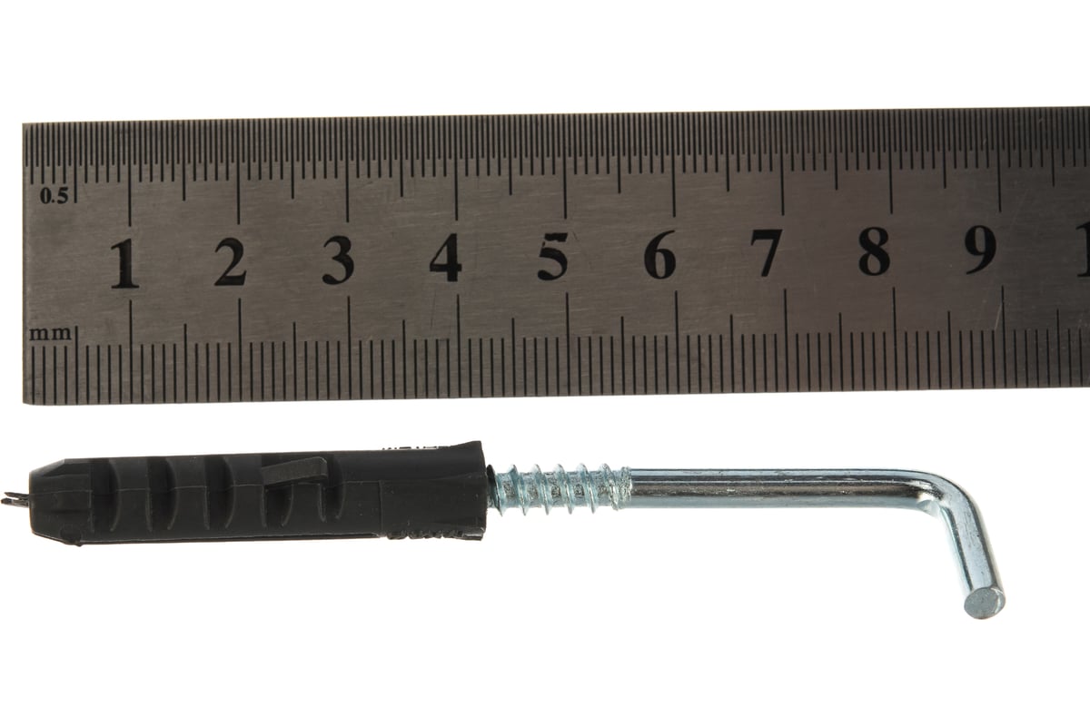 Г-образный крюк с дюбелем Стройбат 8 мм 3 шт 2742223 - выгодная цена ...