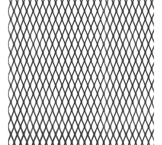 Лист ALBERTS сетка, алюминиевый, черный 600x1000x1 465919