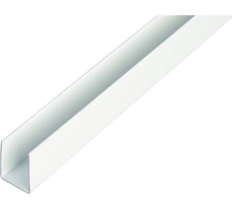 Профиль ПВХ ALBERTS U-обр. белый 10x12x10x1х2000мм, 484569