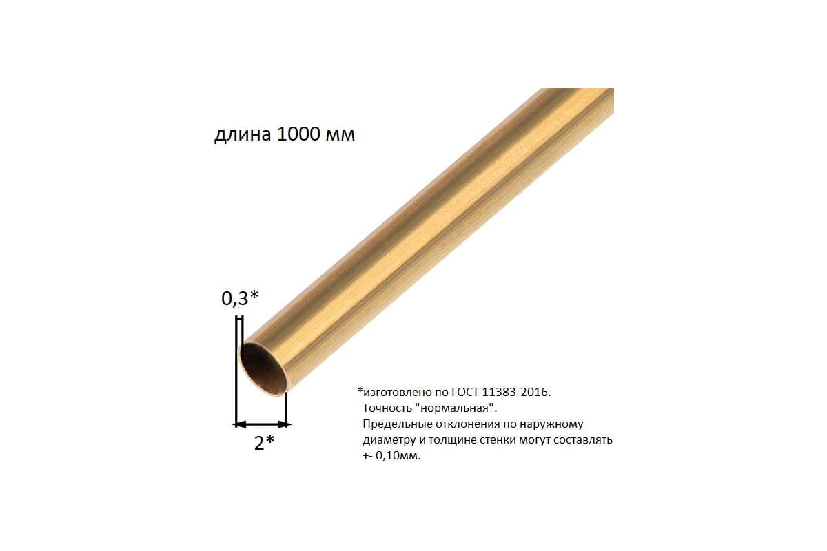 Трубка ALBERTS латунная, диаметр 2x0,3х1000мм, 471217 - выгодная цена ...