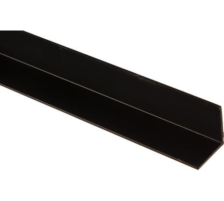 Уголок ПВХ ALBERTS черный 30x30x2х2000мм, усиленный 485085