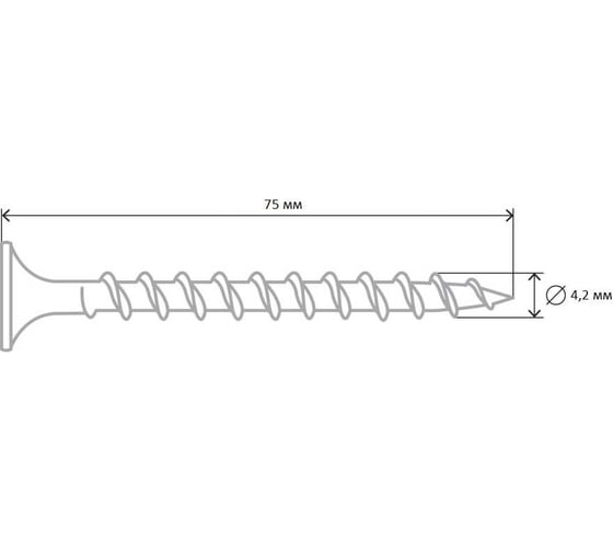 Саморез ШСГД Tech-Krep 4,2х75 3 кг 126646