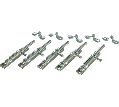 Накладная задвижка Без бренда ЗТ-3, цинк, 5шт 91518