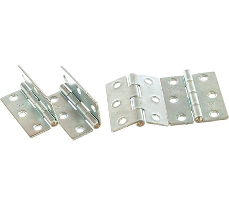 Карточная петля Без бренда 50х40, цинк, 4шт 91546