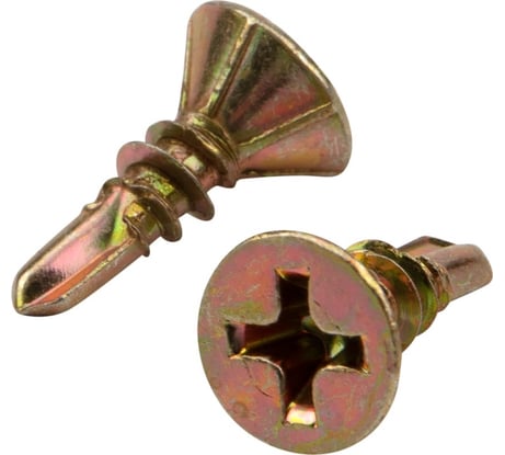 Оконный саморез KRANZ сверло, 3.9x25, желтый цинк, 500 шт. KR-01-3722-004