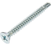 Оконный саморез KRANZ сверло, 3.9x38, белый цинк, 20 шт. 1504-3938-4