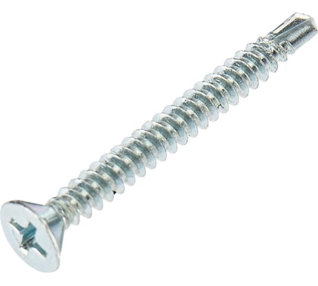 Оконный саморез KRANZ сверло, 3.9x38, белый цинк, 20 шт. 1504-3938-4