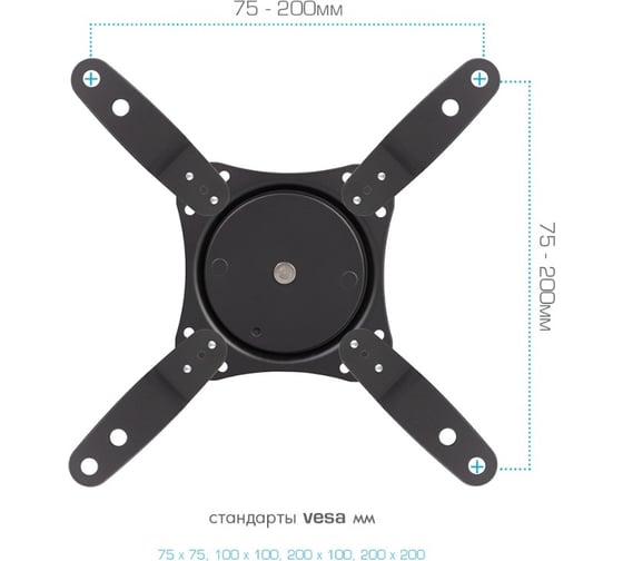 TV-кронштейн VLK TRENTO-104 black 51052