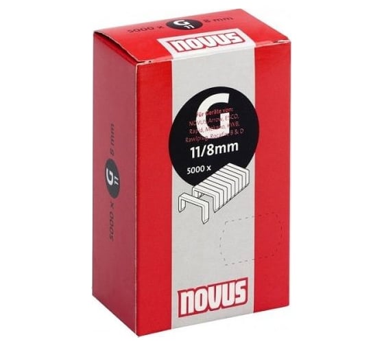Скобы 11/8,5000 шт. Novus 042-0528