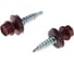 Кровельный саморез OMAX 4,8х35 сверло, винно-красные RAL 3005 250 шт 12304803513 1