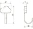 Мебельный крючок GTV WM-CLOUD облако, синий WM-CLOUD-NB 2