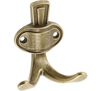 Мебельный крючок GTV CORUNA маленький, старое золото WZ-CORUNA-M-04