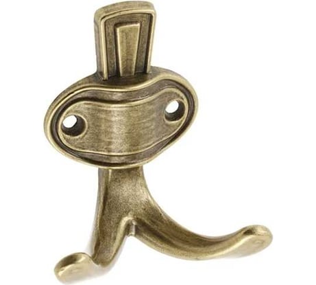 Мебельный крючок GTV CORUNA маленький, старое золото WZ-CORUNA-M-04