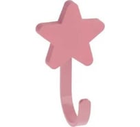 Мебельный крючок GTV WM-STAR звезда, розовый WM-STAR-RZ