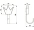 Мебельный крючок GTV WM-CROWN корона, розовый WM-CROWN-RZ 2
