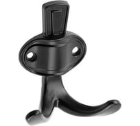 Мебельный крючок GTV CORUNA, маленький, черный матовый WZ-CORUNA-M-20M