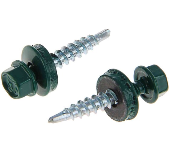Кровельный саморез OMAX 4,8х35 сверло, зеленый мох RAL 6005 4000 шт 1240480352 1