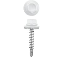 Кровельный саморез OMAX 4,8х35 сверло, насыщенно-белые RAL 9003 4000 шт 1320480352