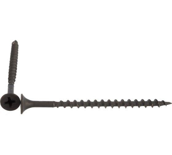 Потайные саморезы OMAX, крупная резьба, оксид 3,8х64 G 100 шт K-135 1021380644G01К-135 1