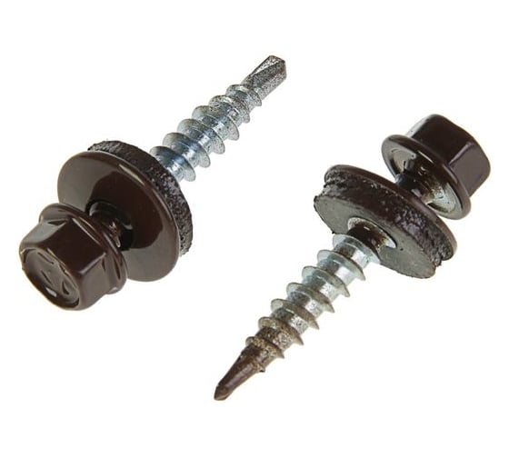 Кровельные саморезы OMAX 5,5х25, сверло, коричневый шоколад RAL 8017 250 шт 1270550257 1