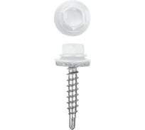 Кровельные саморезы OMAX 5,5х25, сверло, насыщенно-белые RAL 9003 250 шт 1320550258