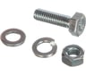 Болт с шестигранной головкой в комплекте с гайкой, шайбой, шайбой пружинной, ЗУБР, МАСТЕР, 303436-06-020