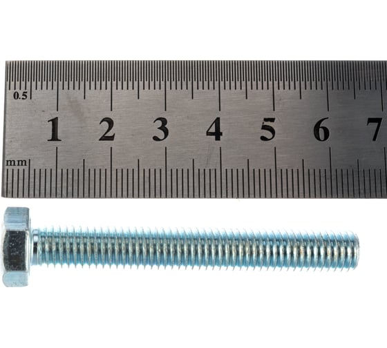 Болт ЗУБР ГОСТ 7798-70, M8 x 60 мм, 3 шт, кл. пр. 5.8, оцинкованный, 303086-08-060