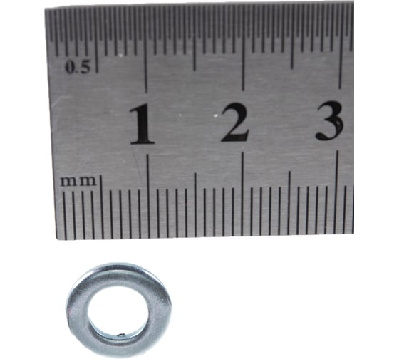 Шайба ЗУБР DIN 125A, 6 мм, 45 штук, оцинкованная 303806-06