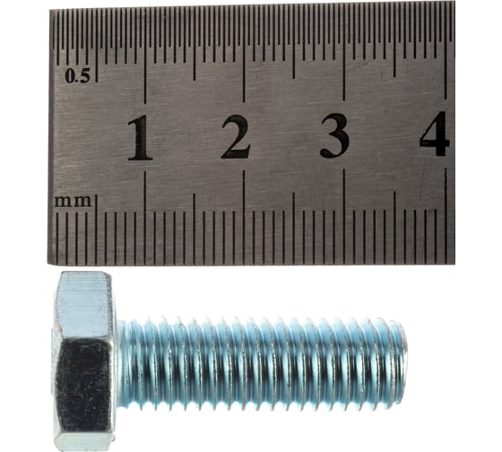 Болт ЗУБР ГОСТ 7798-70, M10 x 30 мм, 5 шт, кл. пр. 5.8, оцинкованный, 303086-10-030