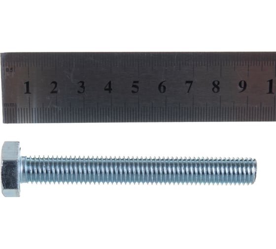 Болт ЗУБР ГОСТ 7798-70, M10 x 80 мм, 2 шт, кл. пр. 5.8, оцинкованный, 303086-10-080