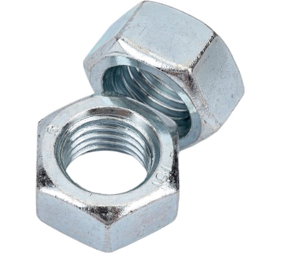 Гайка ЗУБР ГОСТ 5927-70, M16, 2 шт, кл. пр. 6, оцинкованная, 303556-16