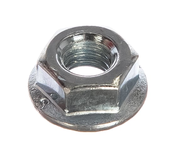 Гайка DIN 6923 с фланцем ЗУБР, M6, 14 шт, кл. пр. 8, оцинкованная, 303636-06