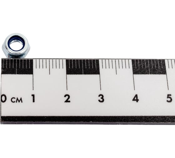 Гайка ЗУБР DIN 985 с нейлоновым кольцом, M5, 18 шт, кл. пр. 6, 303586-05