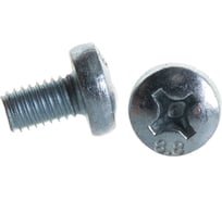 Винт ЗУБР DIN 7985, M6 x 10 мм, 5 кг, (примерно 1075 шт.) кл. пр. 4.8, оцинкованный, 303150-06-010