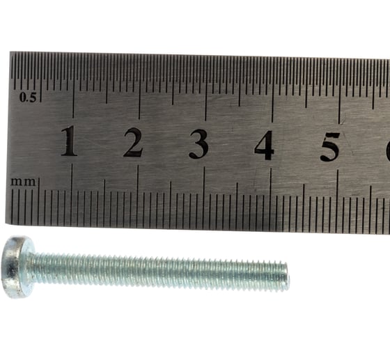 Винт ЗУБР DIN 7985, M5 x 40 мм, 5 кг, (примерно 769 шт.) кл. пр. 4.8, оцинкованный, 303150-05-040