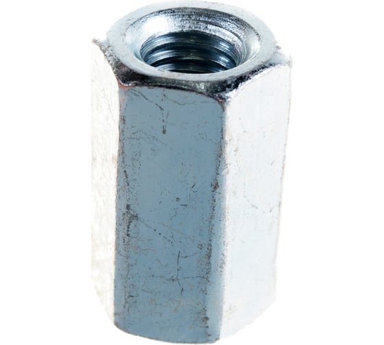 Гайка ЗУБР DIN 6334 переходная, M10, 1 шт, оцинкованная, 303756-10