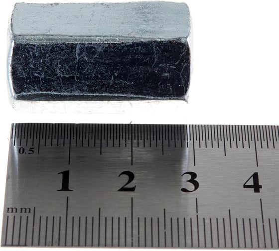 Гайка ЗУБР DIN 6334 переходная, M10, 1 шт, оцинкованная, 303756-10