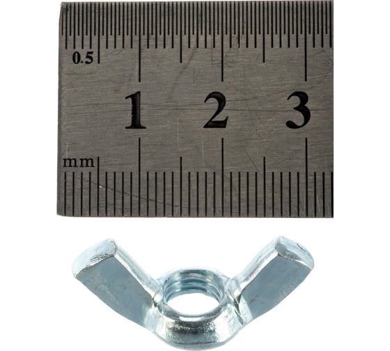 Гайка ЗУБР DIN 315 барашковая, M8, 4 шт, оцинкованная, 303736-08