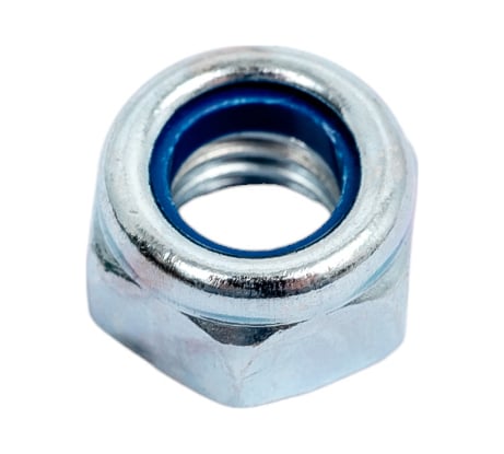 Гайка ЗУБР DIN 985 с нейлоновым кольцом, M8, 8 шт, кл. пр. 6, оцинкованная, 303586-08