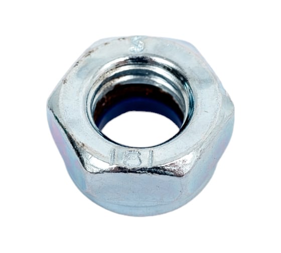 Гайка ЗУБР DIN 985 с нейлоновым кольцом, M8, 8 шт, кл. пр. 6, оцинкованная, 303586-08
