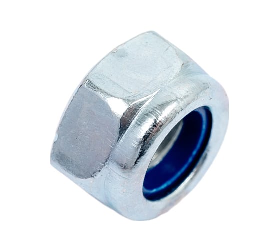 Гайка ЗУБР DIN 985 с нейлоновым кольцом, M8, 8 шт, кл. пр. 6, оцинкованная, 303586-08