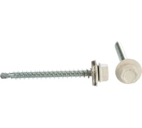 Кровельные саморезы СКД ЗУБР, RAL 9003 белый, 50 x 4.8 мм, 250 шт, 4-300315-48-050-9003