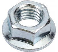 Гайка DIN 6923 с фланцем ЗУБР M10, 4 шт., кл. пр. 8, оцинкованная, 303636-10