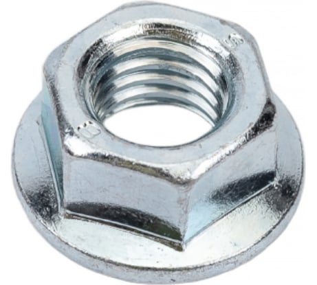 Гайка DIN 6923 с фланцем ЗУБР M10, 4 шт.,  кл. пр. 8, оцинкованная, 303636-10