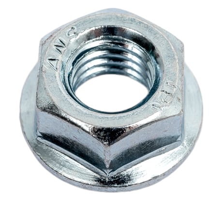 Гайка DIN 6923 с фланцем ЗУБР, M8, 6 шт, кл. пр. 8, оцинкованная, 303636-08