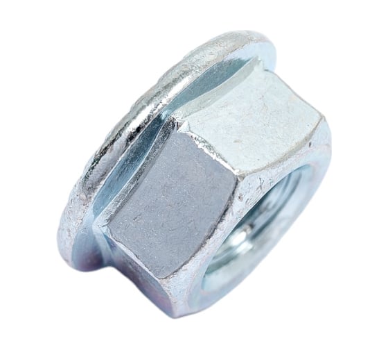 Гайка DIN 6923 с фланцем ЗУБР, M8, 6 шт, кл. пр. 8, оцинкованная, 303636-08