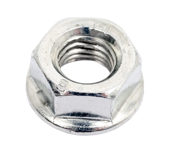 Гайка DIN 6923 с фланцем ЗУБР, M8, 6 шт, кл. пр. 8, оцинкованная, 303636-08