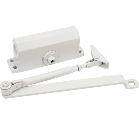 Дверной доводчик ЗУБР ПРОФЕССИОНАЛ для дверей массой до 40 кг, цвет белый 37911-50